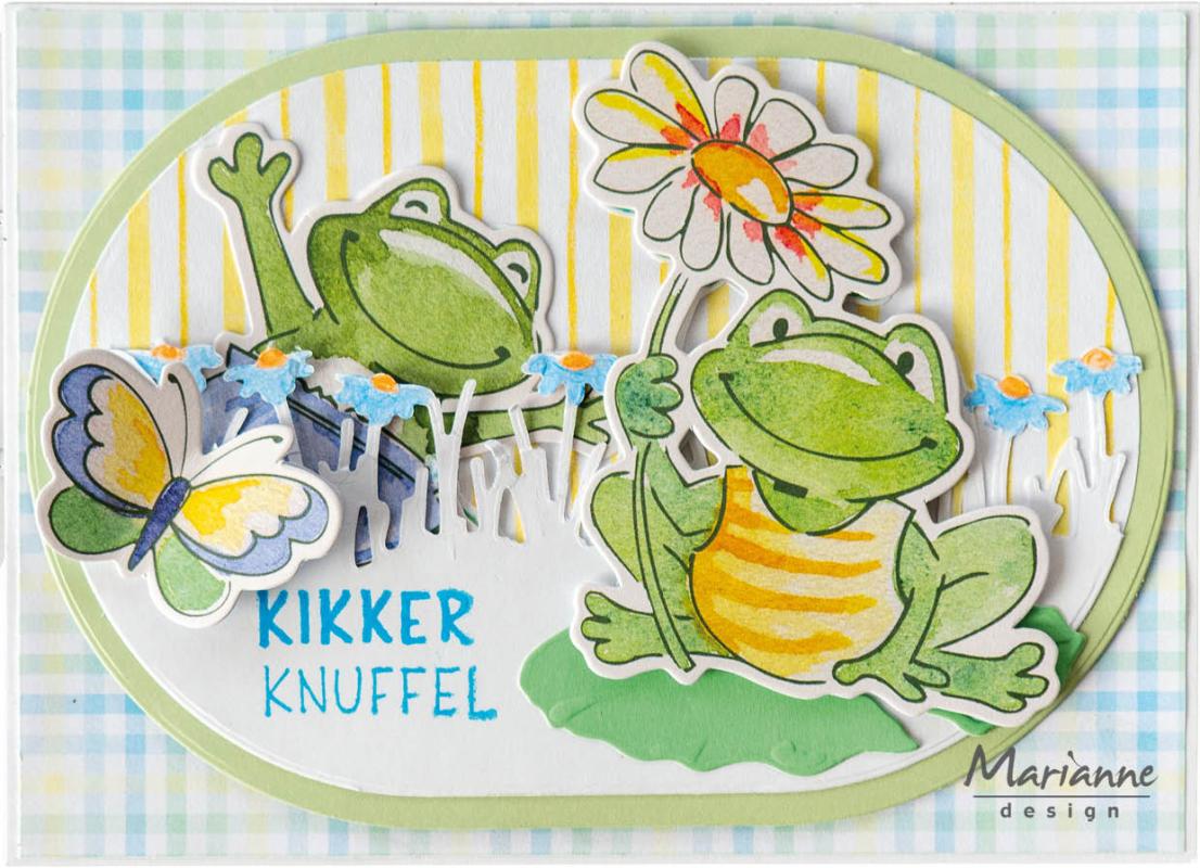 COL1582 Dies Marianne Design Collectables -Eline's Frogs