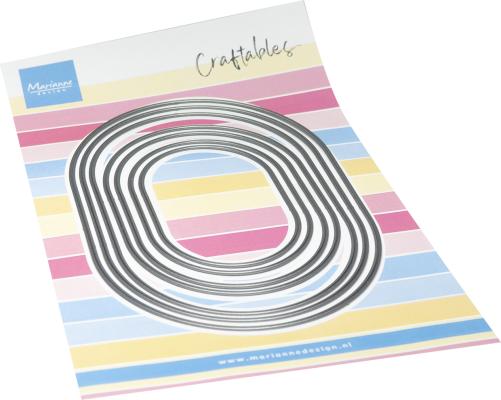 CR1721 Metal Die Marianne Design - Basic dies - oval rectangle