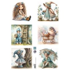 FB2508 one side paper A4 Marianne Design-Dreamy Spring by Fairybells