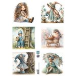 FB2508 one side paper A4 Marianne Design-Dreamy Spring by Fairybells