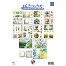 FB2509 12 x one side paper A4 Marianne Design-Art Journaling spring set by Fairybells