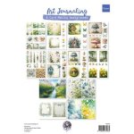 FB2509 12 x one side paper A4 Marianne Design-Art Journaling spring set by Fairybells