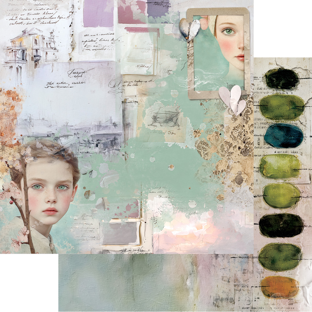 AA-ART-08 Alchemy of Art - 8x8'' - A SET OF PAPERS 20,3x20,3cm ART