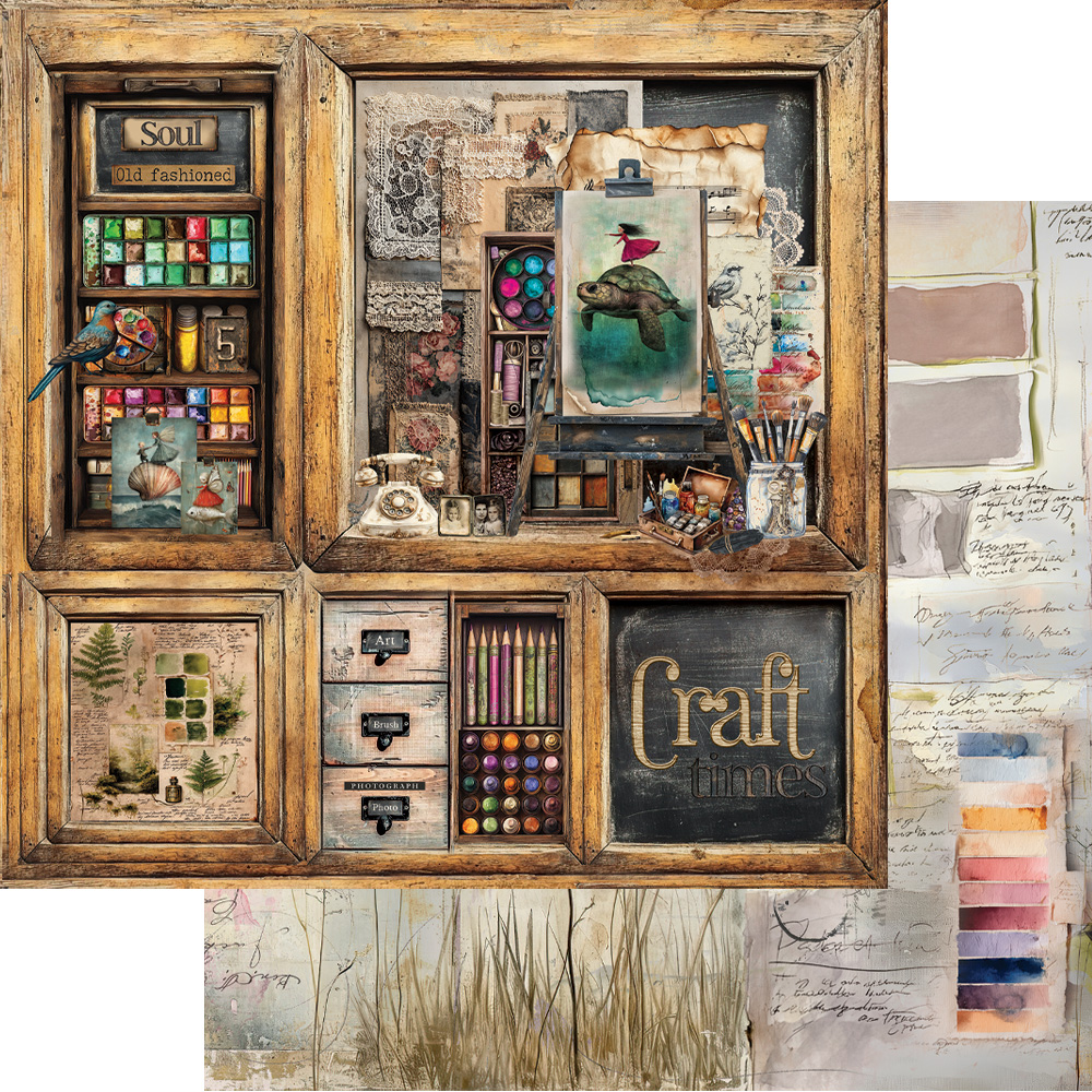 AA-ART-08 Alchemy of Art - 8x8'' - A SET OF PAPERS 20,3x20,3cm ART