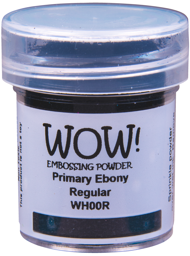 WH00R Wow Embossing Powder - Primary Ebony -Regular