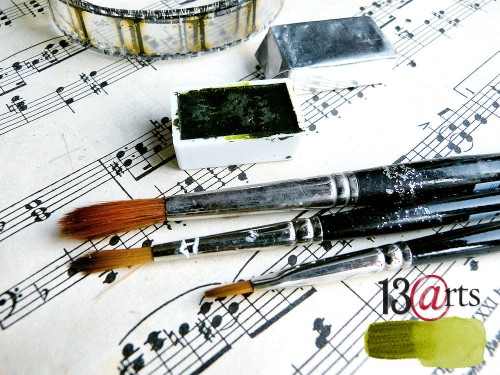 4428 Watercolor refill -OLIVE GREEN