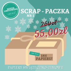 SPU01 SCRAP - PACZKA  nr 1 - PAPIERY ŚWIĄTECZNO-ZIMOWE  Craft & You Design