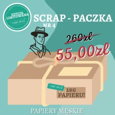 SPU04 SCRAP - PACZKA  nr4 - PAPIERY MĘSKIE  Craft & You Design