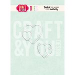 CW399 Cutting Die -Hearts by Gosia - Craft&You Design
