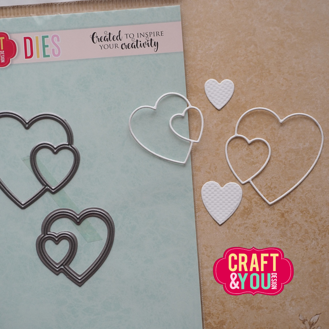 CW399 Cutting Die -Hearts by Gosia - Craft&You Design