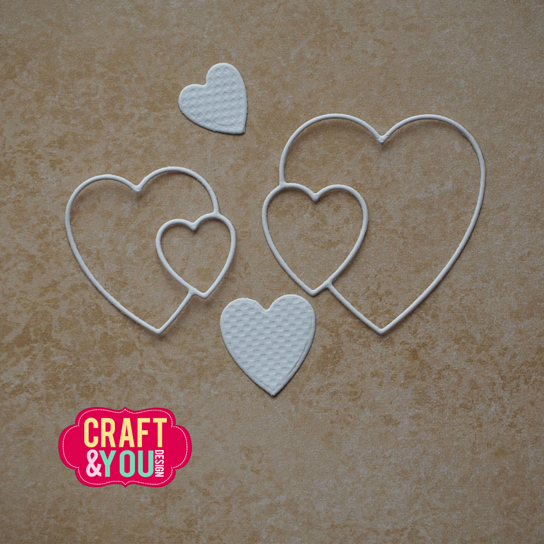 CW399 Cutting Die -Hearts by Gosia - Craft&You Design