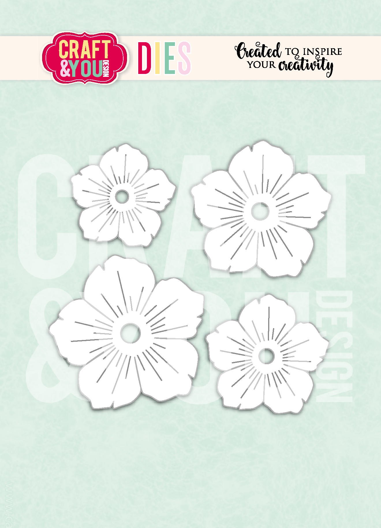 CW404 Cutting Die -Gardenflower 2 by Gosia - Craft&You Design