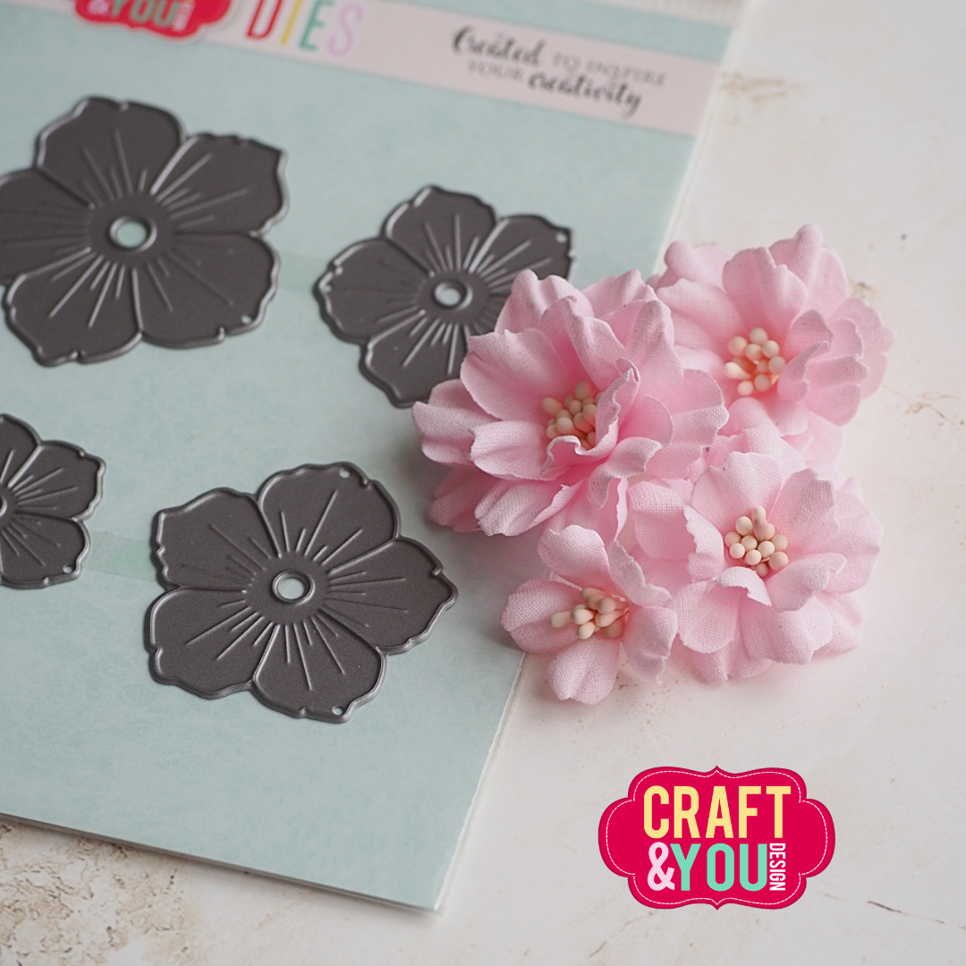 CW404 Cutting Die -Gardenflower 2 by Gosia - Craft&You Design