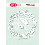 CW407 Cutting Die - Willow Wreath with Feathers- Craft&You Design