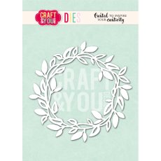 CW408 Cutting Die - Leaf Wreath -Craft&You Design
