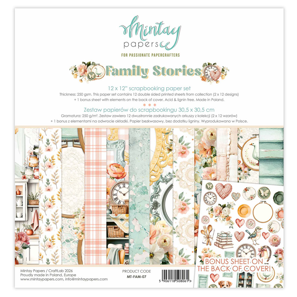 MT-FAM-07 FAMILY STORIES-paper set 30.5x30.5cm