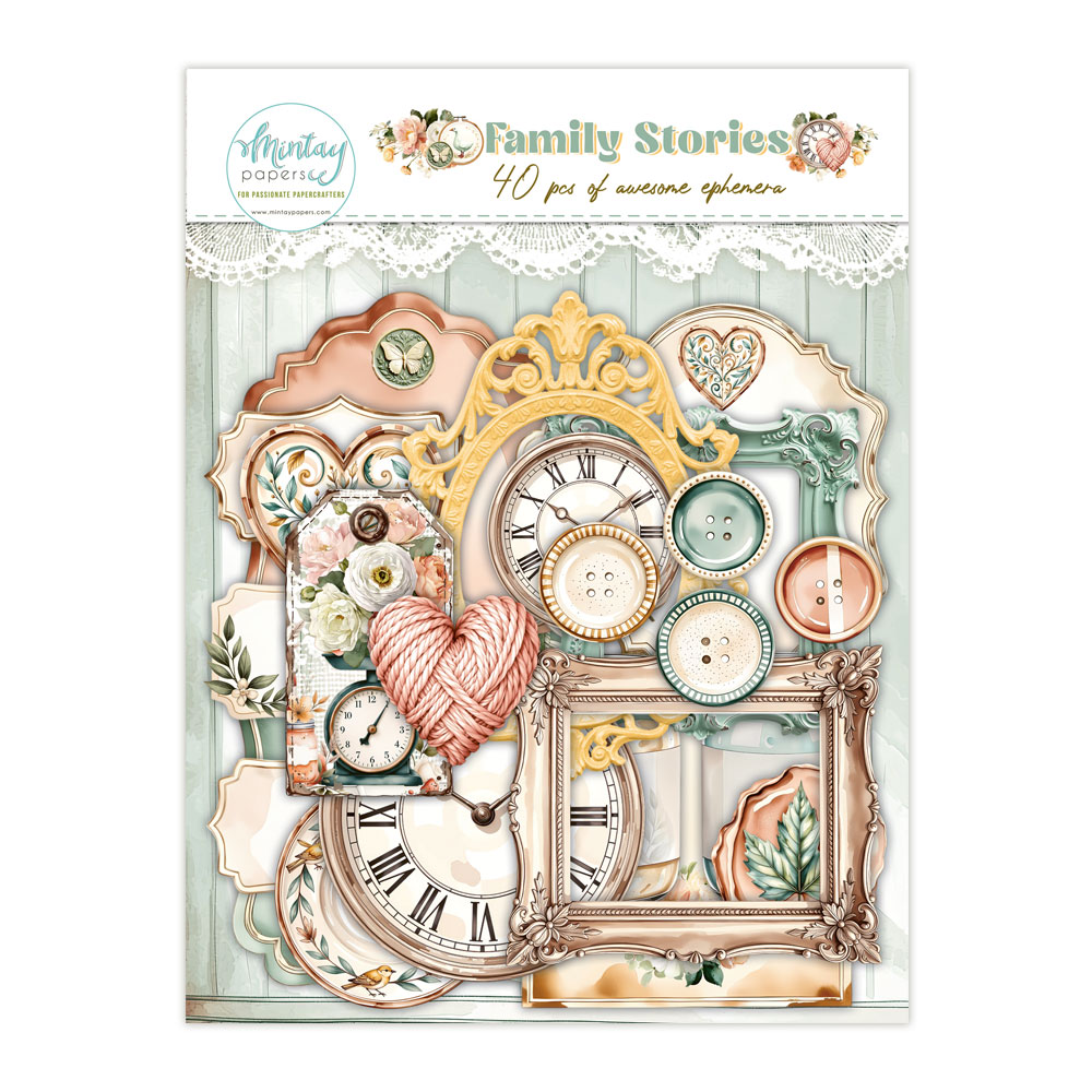 MT-FAM-LSCE FAMILY STORIES Ephemery - MINTAY - die cuts