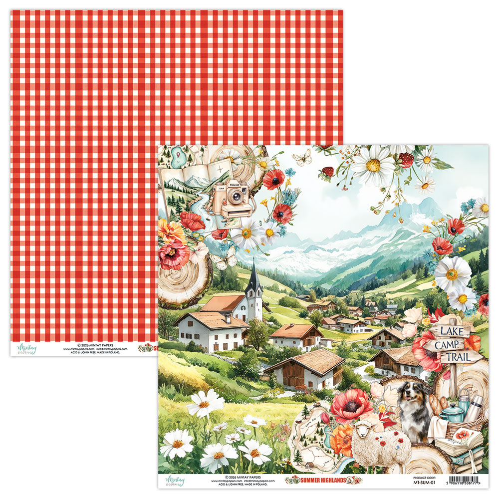 MT-SUM-08 Summer Highlands - paper set 20,3x20,3cm