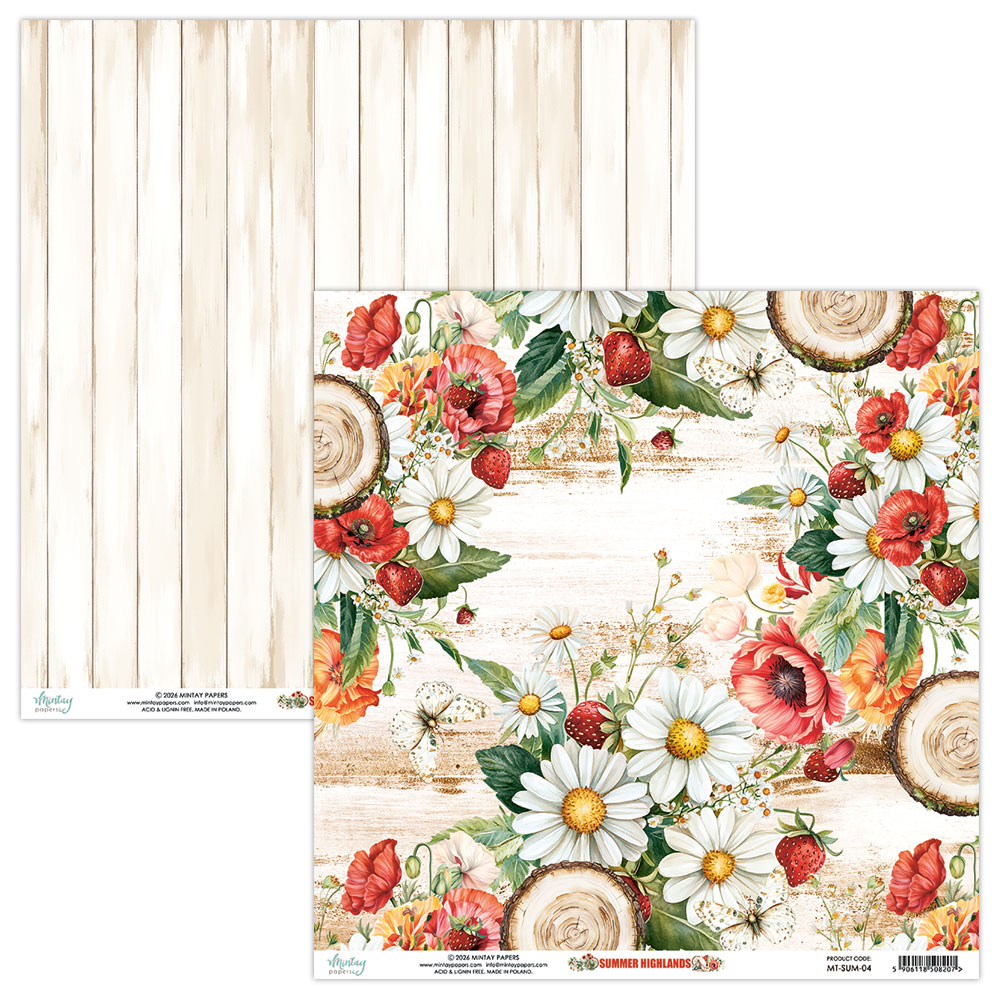 MT-SUM-08 Summer Highlands - paper set 20,3x20,3cm