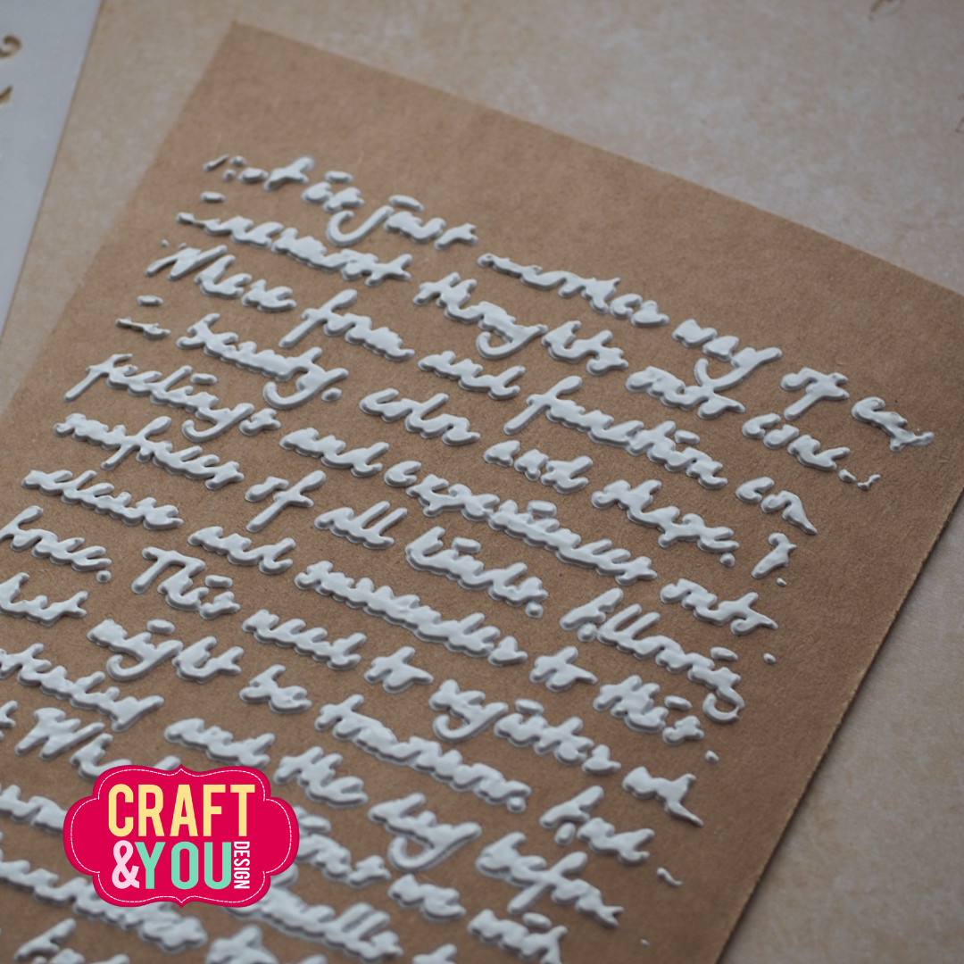 SC018 Stencil Handwritten Text Craft & You Design