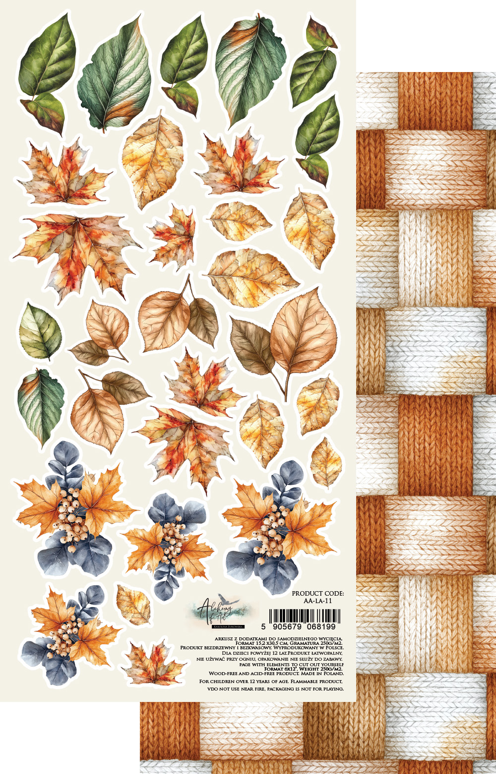 AA-LA-11 Paper sheet 6x12'' Lovely Autumn