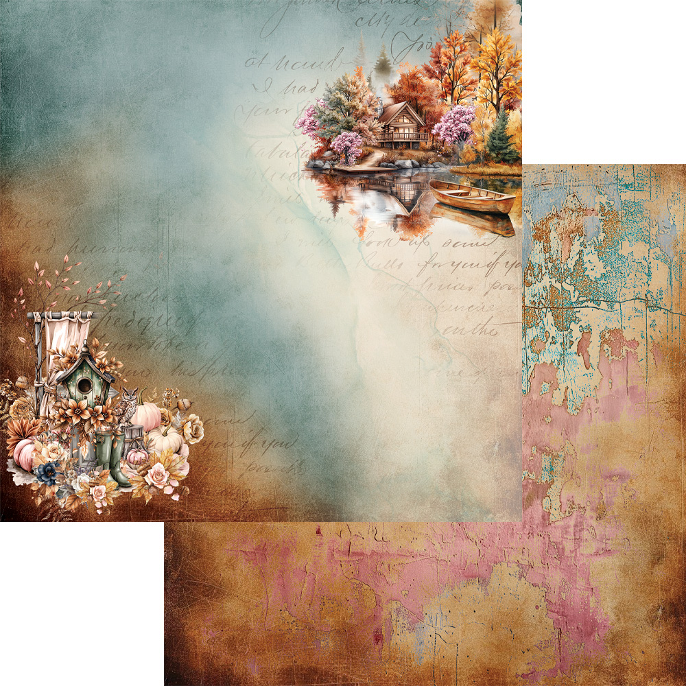 AA-LA-12 Alchemy of Art - 6x6'' - A SET OF PAPERS Lovely Autumn