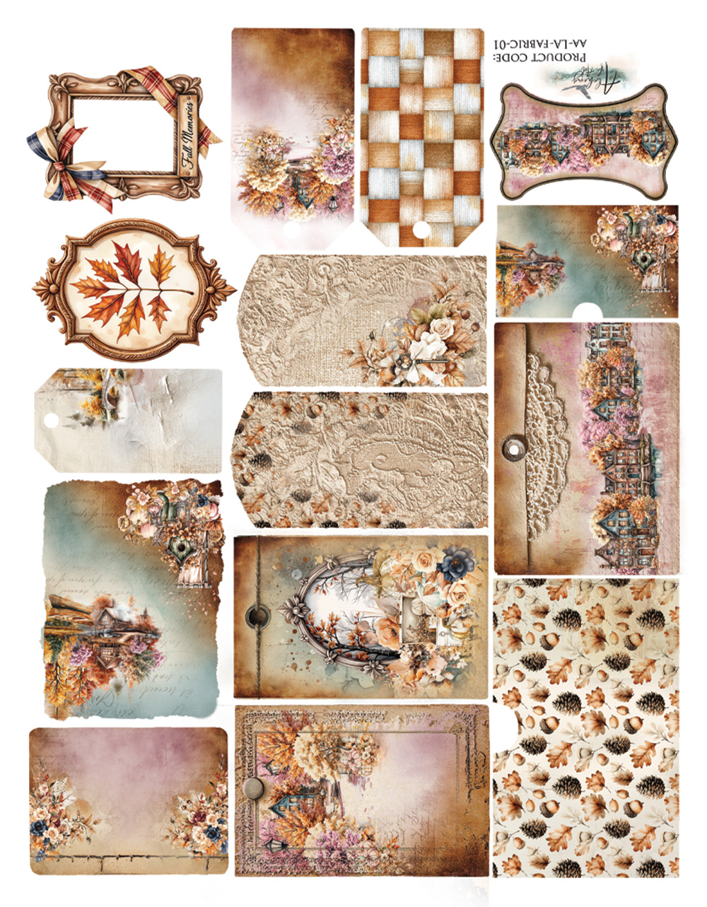 AA-LA-FABRIC-01 ART- fabric - Lovely Autumn
