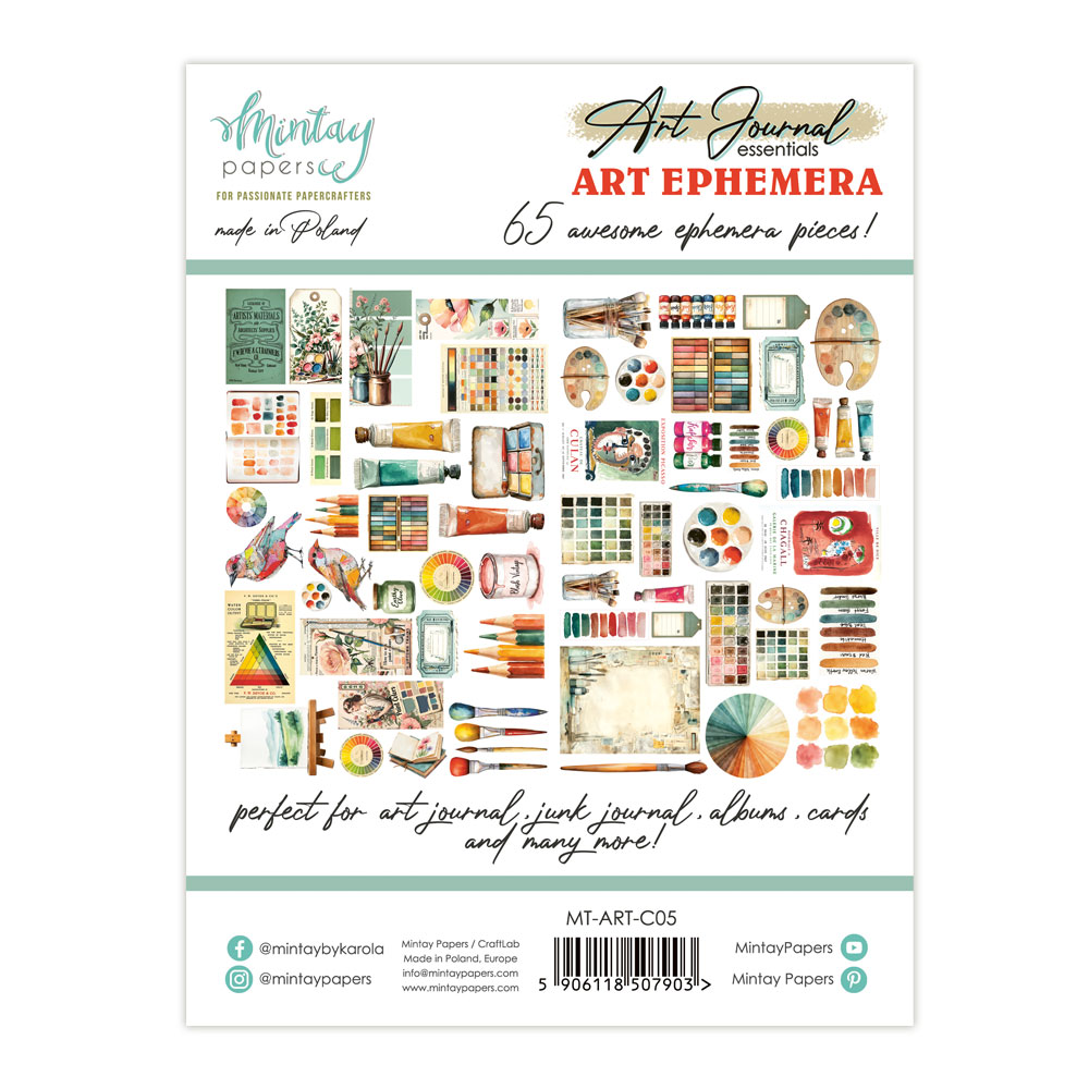 MT-ART-C05 Art Journal-ART-78szt MINTAY MINTAY - die cuts