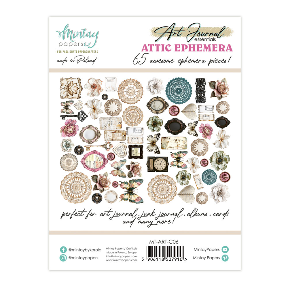 MT-ART-C06 Art Journal-Atticszt MINTAY MINTAY - die cuts