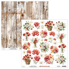 MT-SUM-10 Summer Highlands-double-sided paper with elements 30.5x30.5cm