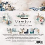 AA-OB-08 Alchemy of Art - 8x8'' - A SET OF PAPERS 20,3x20,3cm Ocean blue