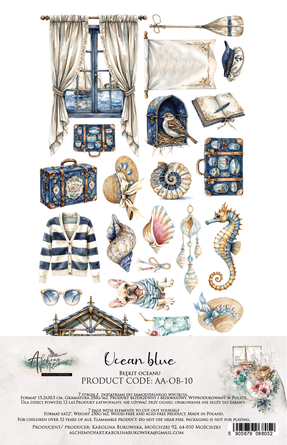 AA-OB-10 Alchemy of ART Ocean blue