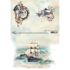 AA-OB-RP-02 Alchemy of Art  Rice paper  A4 Ocean blue 