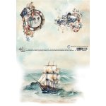 AA-OB-RP-02 Alchemy of Art Rice paper A4 Ocean blue