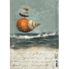 AA-OB-RP-05 Alchemy of Art  Rice paper  A4 Ocean blue 