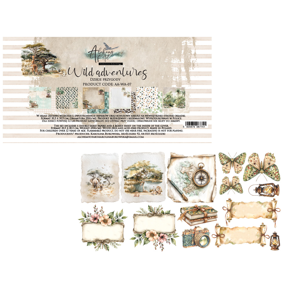 AA-WA-07 A SET OF PAPERS Wild adventures