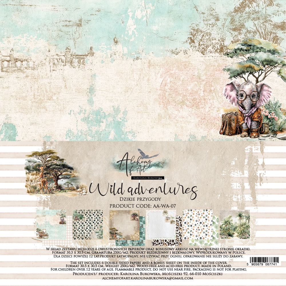 AA-WA-07 A SET OF PAPERS Wild adventures