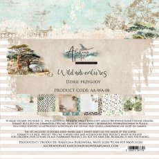AA-WA-08 Alchemy of Art  - 8x8''  - A SET OF PAPERS 20,3x20,3cm  Wild adventures 