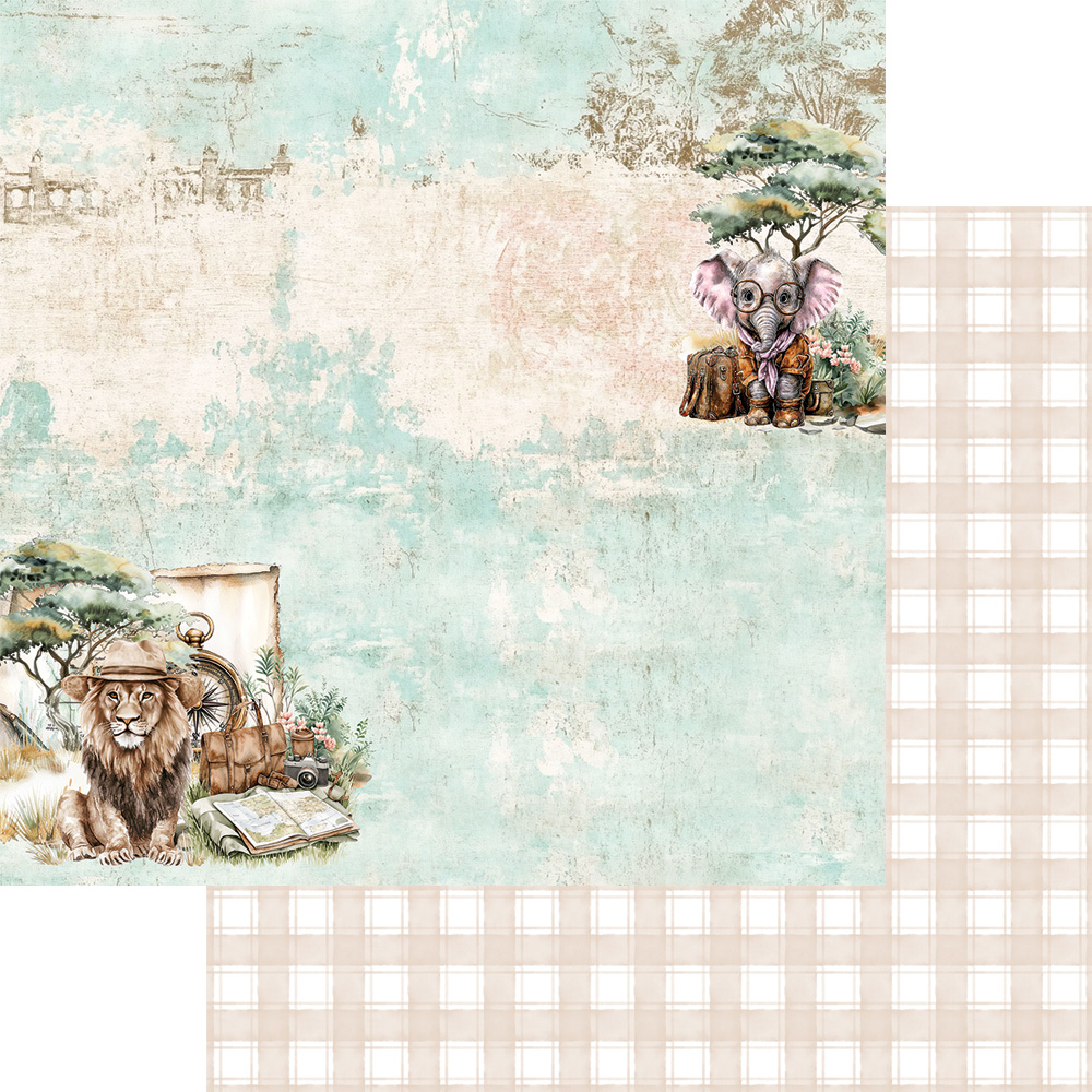 AA-WA-12 Alchemy of Art - 6x6'' - A SET OF PAPERS Wild adventures