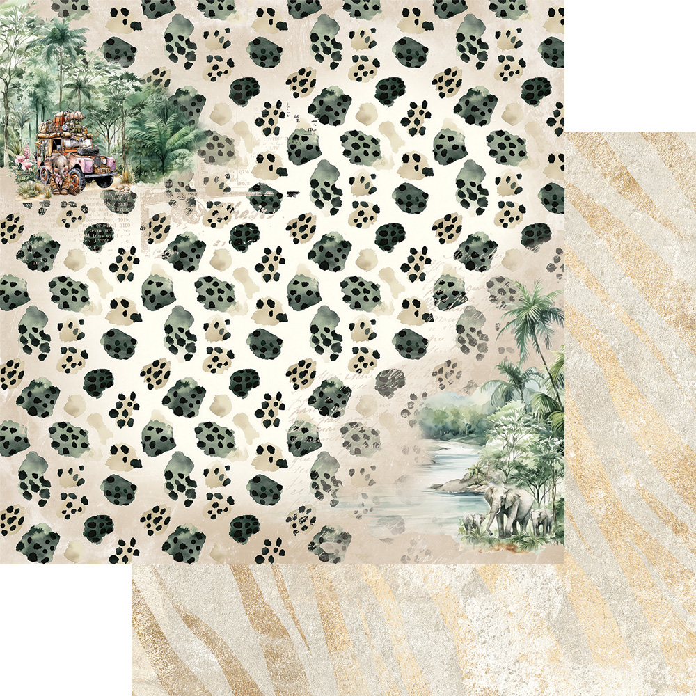 AA-WA-12 Alchemy of Art - 6x6'' - A SET OF PAPERS Wild adventures