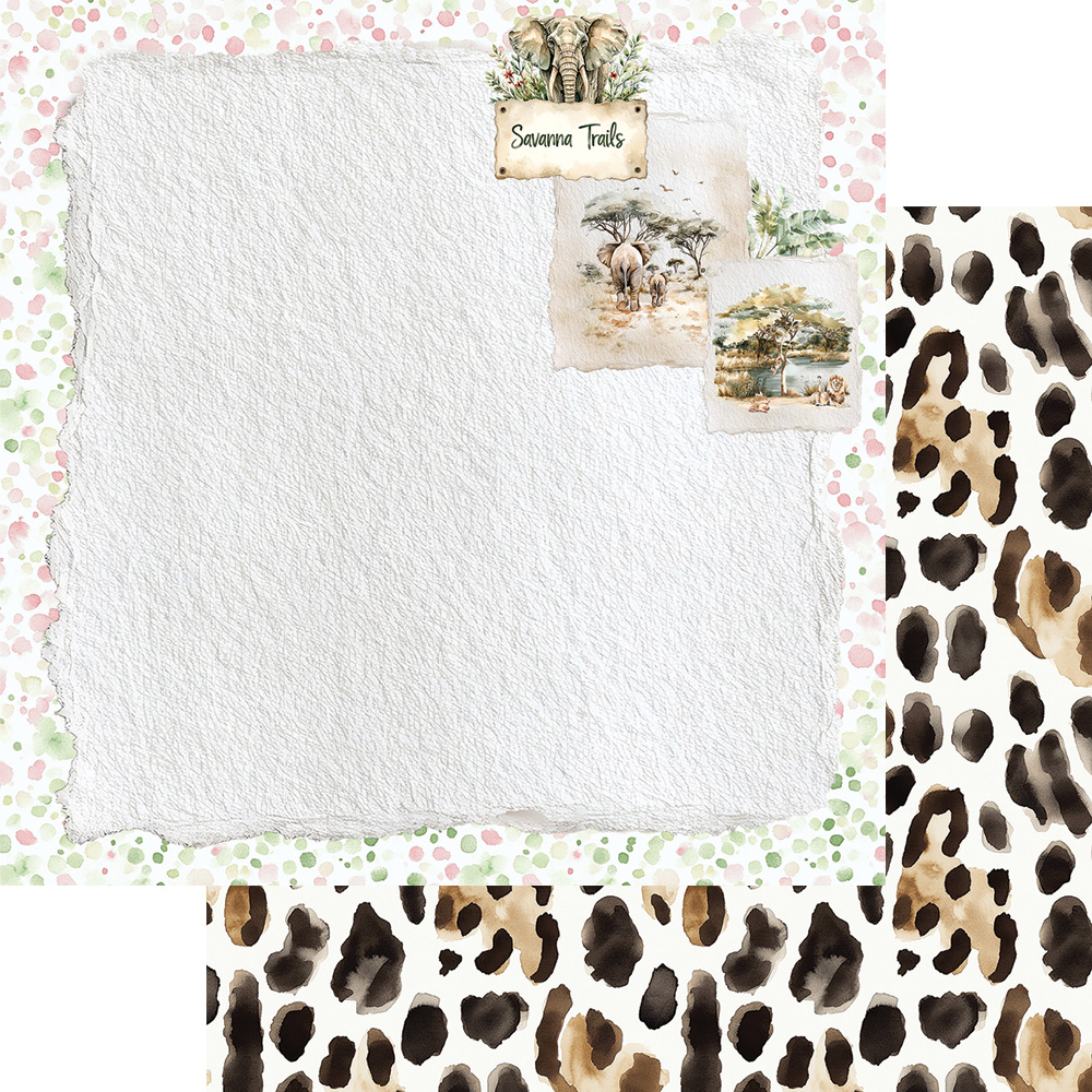 AA-WA-12 Alchemy of Art - 6x6'' - A SET OF PAPERS Wild adventures