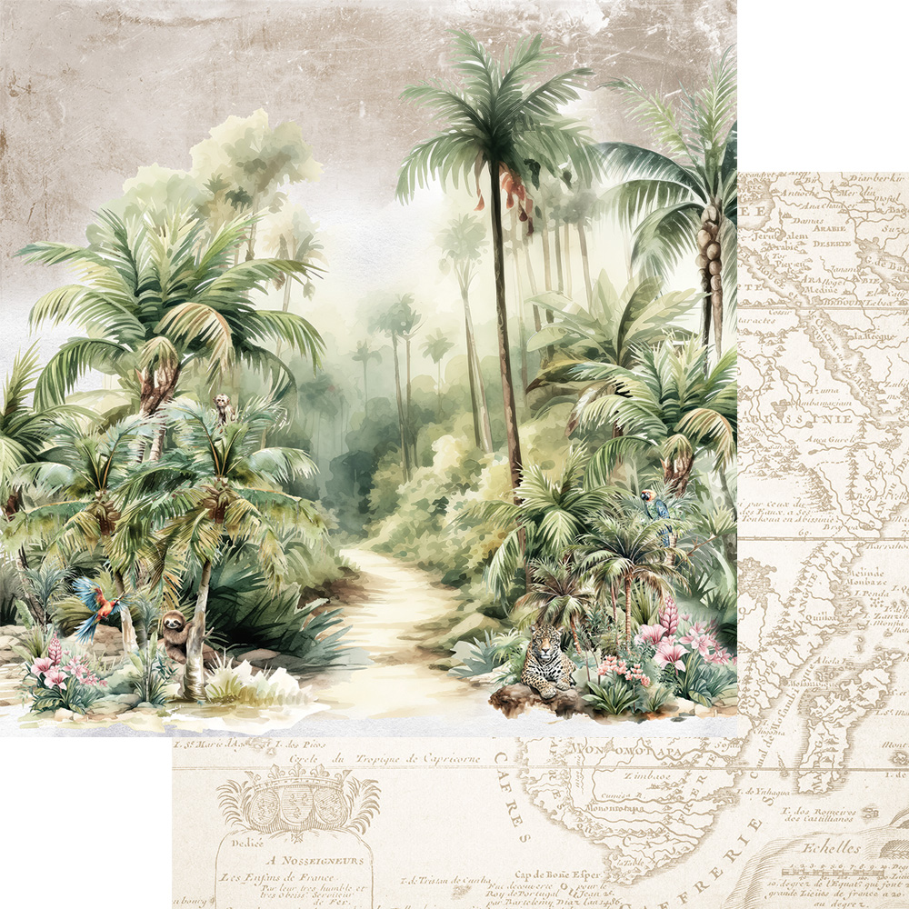 AA-WA-12 Alchemy of Art - 6x6'' - A SET OF PAPERS Wild adventures
