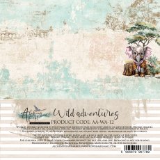 AA-WA-12  Alchemy of Art  - 6x6''  - A SET OF PAPERS Wild adventures 