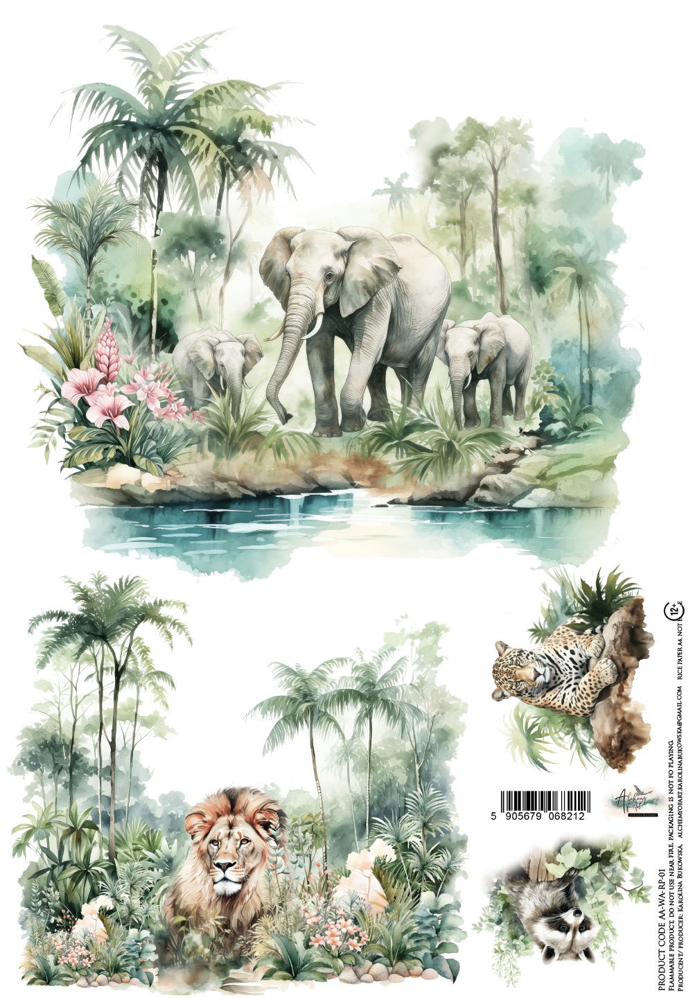 AA-WA-RP-01 Alchemy of Art Rice paper A4 Wild adventures