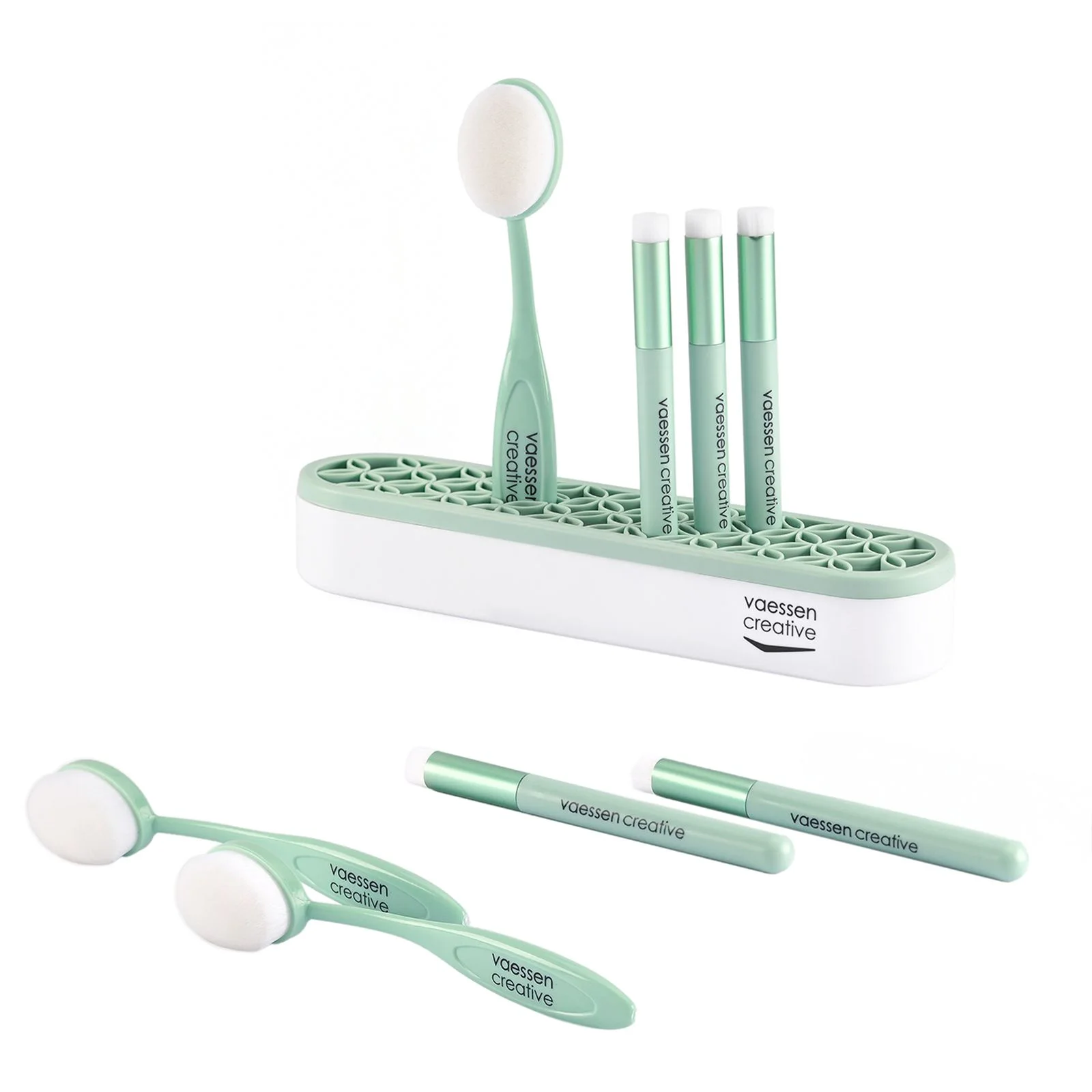 7005-018 Vaessen Creative • Blending Brushes + Holder