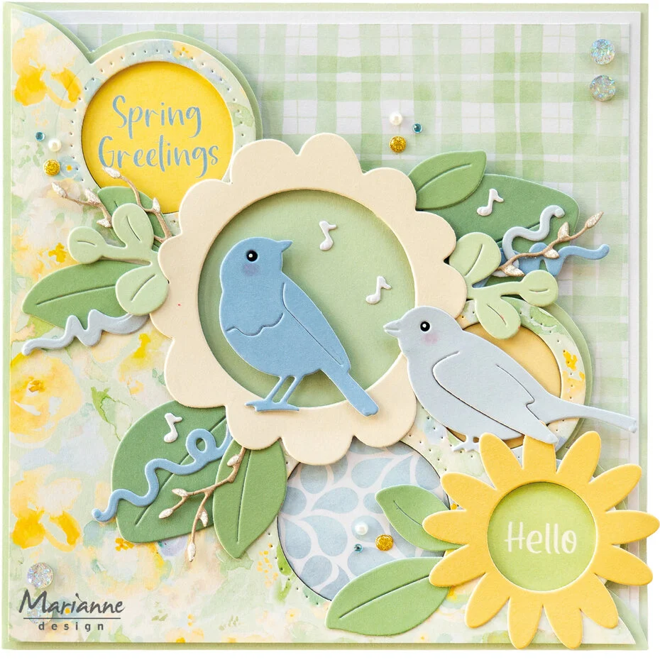 COL1583 Dies Marianne Design Collectables -Birds by Marleen