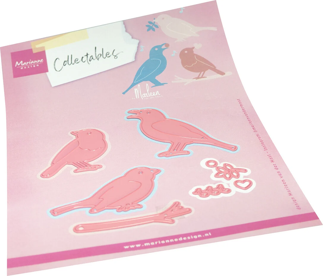 COL1583 Dies Marianne Design Collectables -Birds by Marleen