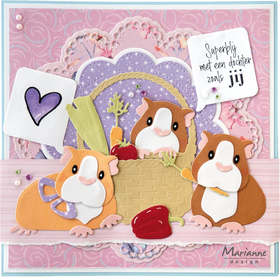 COL1589 Dies Marianne Design Collectables -Eline’s Guinea Pig