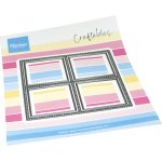 CR1723 Metal Die Marianne Design -Die 4 Stamps
