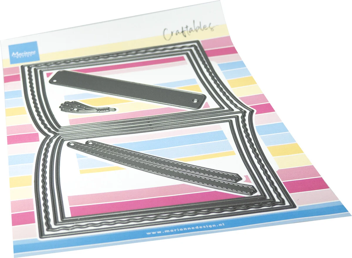 CR1725 Metal Die Marianne Design -Open Book
